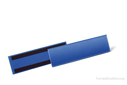 Durable 175807 Etiketthållare 1/3 A4L Magnetisk, Mörkblå, 50 stycken 4005546981512