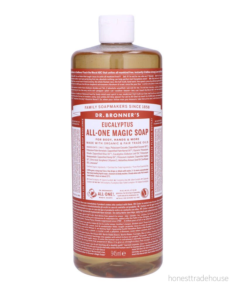 Dr. Bronner's Pure Castile flytande tvål eukalyptus 945 ml 18787242551