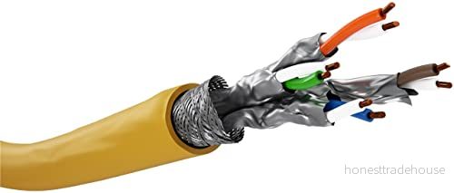 goobay 61127 CAT 8.1 läggningskabel 8 nätverkskabel/LAN kabel installation höghastighet 40 Gbits datakabel med S/FTP PiMF skärm/50 m 4040849611278