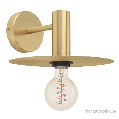 EGLO Vägglampa Escandell borstad mässing 9008606273898