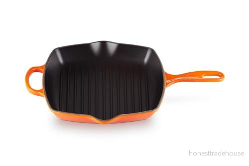 Le Creuset Griddle Pan Signature Volcanic 26 x cm enamelled non stick coating 24147232728