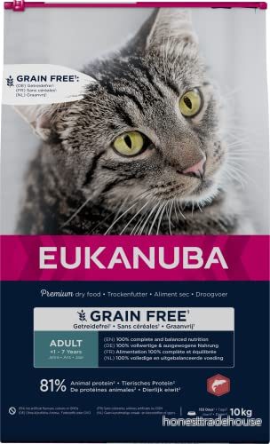 Eukanuba Euk Cat Adult Grainfree Salmon 10 kg 8710255189307