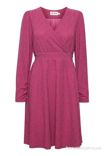 ICHI Nelly DR2 Jerseyklänning - L - Festival fuchsia 5715373460126