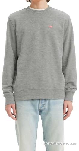 Levi's Herr Sweatshirt New Original Crew, Mejselgrå ljung 5400898434263