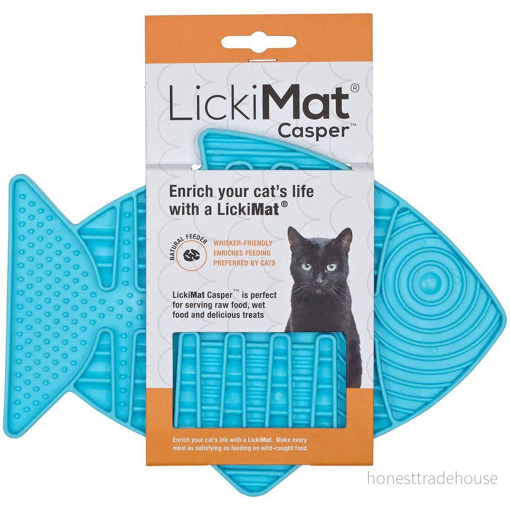 Lickimat Cat Casper Ljusblå 22x16 cm 9349785000715