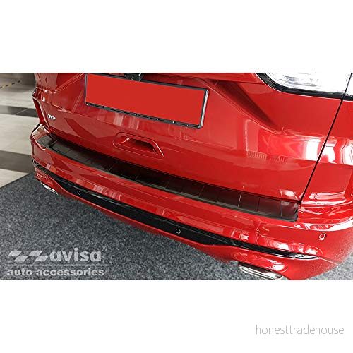 Avisa Svart rostfritt stål bakre stötfångarskydd kompatibelt med Ford Kuga III ST Line/Vignale/Hybrid Line 2019 ’Ribs’ 5901250452708