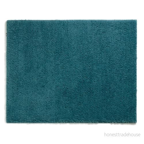 kela Badmatta halkfri 55 x 65 1,5 cm maja, badrumsmatta petrol, tvättbar, återvunnen polyester, fluffig 4025457235429