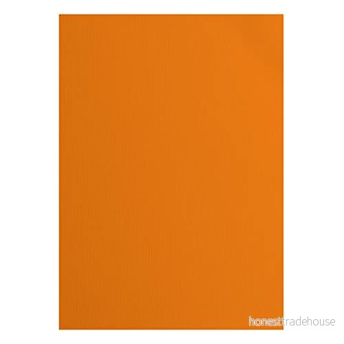 Vaessen Creative 2928 013A4 Florens cardstock papper, orange, 216 gram/m², DIN A4, 10 stycken, konsistens, för scrapbooking, korttillverkning, stansning och andra papperslådor 8716052221653