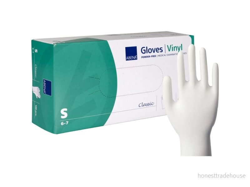 Abena Classic Vinyl Transp Puderfri S 100-pack 5703538937613