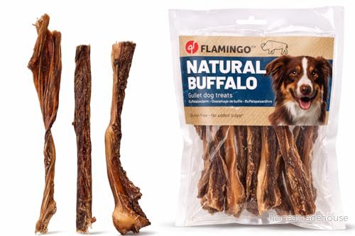 Hundsnacks rund buffeltrake, 150 g, naturlig proteinrik 5400585130515