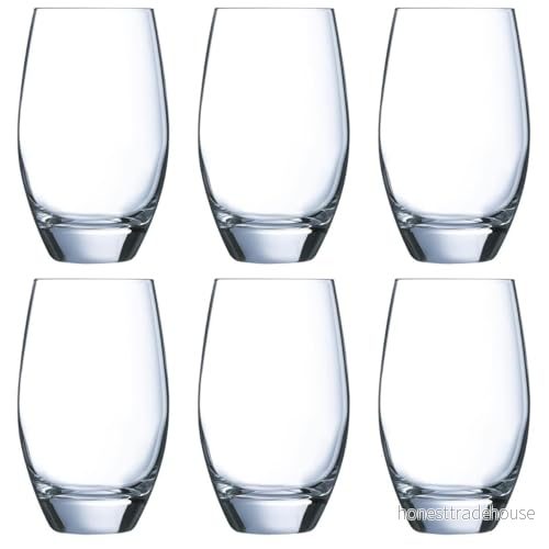 Arcoroc ARC H4531 Maléa dricksglas, vattenglas, saftglas, 350 ml, glas, transparent, 6 stycken 883314343328