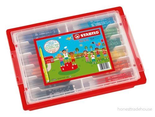 Färgpenna STABILO Trio A Z Schoolpack x 144 pennor medium spets 12 olika färger 4006381355247