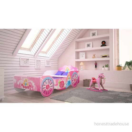 KOBI barnsäng med fallskydd Vagn Princess 160x80cm Ungdomssäng madrass Barnsängar för pojkar och flickor Enkelsäng bilsäng 5903641550512 KOBI barnsäng med fallskydd Vagn Princess 160x80cm Ungdomssäng madrass Barnsängar för pojkar och flickor Enkelsäng bilsäng 5903641550512