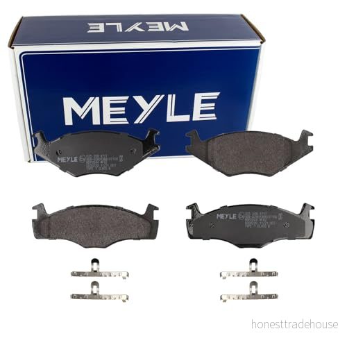 MEYLE 025 208 8717 Jeu de plaquettes frein ORIGINAL Quality Essieu avant contact signal d'usure exclu avec tôle anti bruit 4040074051658