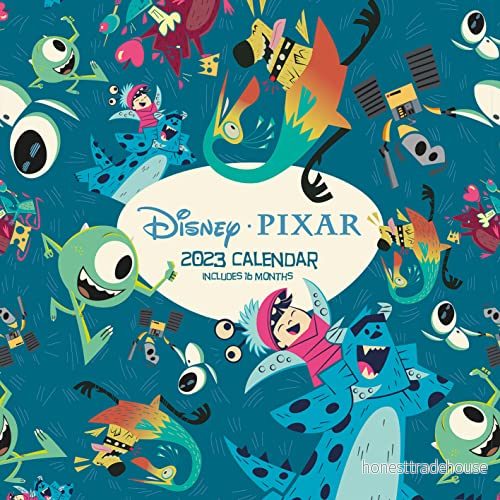 Disney Pixar kalender 2023 månadsvy planerare 30 cm x officiell vara 9781847579775