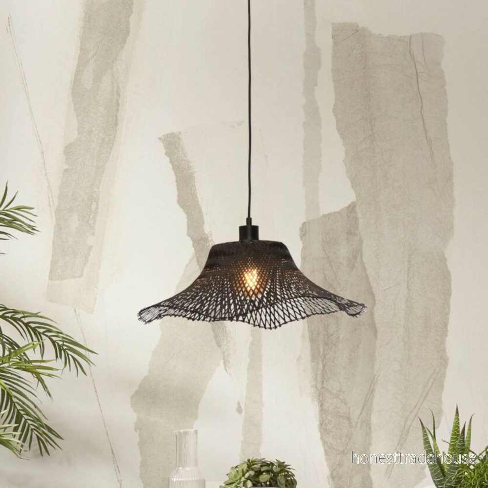GOOD & MOJO Ibiza hängande lampa Ø 50 cm svart 8716248090292