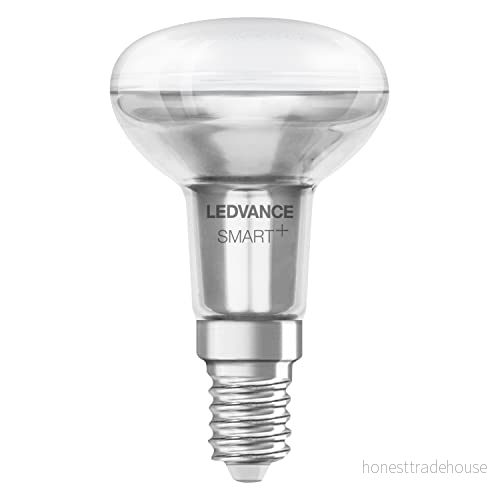 LEDVANCE Smart LED R50 spotlight med Wifi teknik, E14 sockel, ljusfärg som kan ändras (2700 6500K), ersättning för konventionella 40W reflektorlampor, kontrollerbar Alexa, Google & App, 1 pack 4058075609518