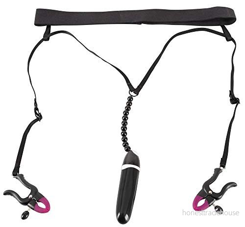 Bad Kitty Spridarsträng med vibrator, Svart, 61 cm 4024144603510
