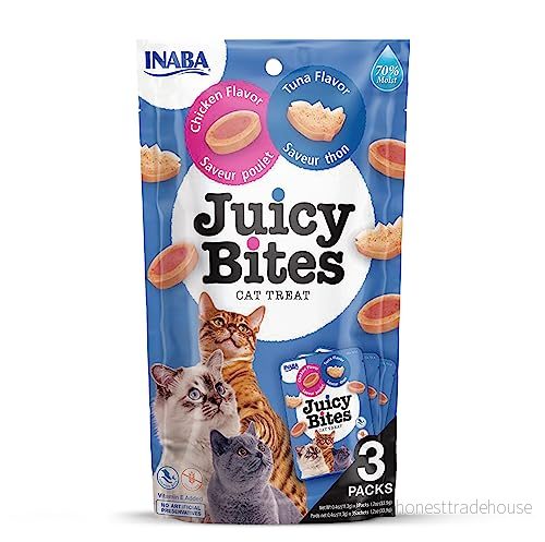 Kattgodis Juicy Bites Chicken/Tuna 3 st 8859387701688
