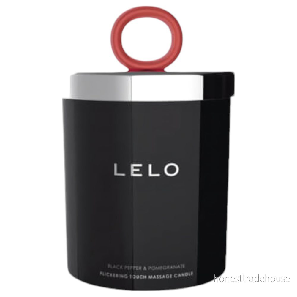 LELO Flickering Touch Massage Candle, smälter ihop till utsökta droppar av lyxigt doftande massageolja, doft Black Pepper & Pomegranate 7350022271234
