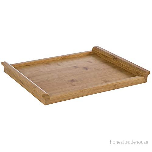 APS GN 1/2 bricka av bambu lämplig för servering, transport och arrangemang 32,5 x 26,5 cm/höjd 3 cm, Brown 4004133008458