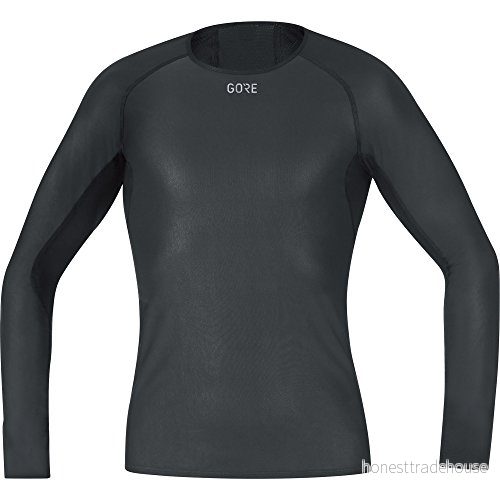 GORE WEAR Långärmad undertröja för herrar, Passar alla sporter, WINDSTOPPER, XL, Svart 4017912049078