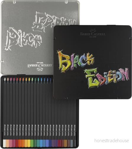 FABER CASTELL Black Edition 116425 Färgpennor, Flerfärgad, 24 stycken 4005401164258