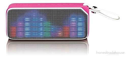 Lenco Bluetooth-högtalare BT-191, bärbar stereo, flerfärgad ljuseffekt, AUX, NFC, stänksäker 8711902037156