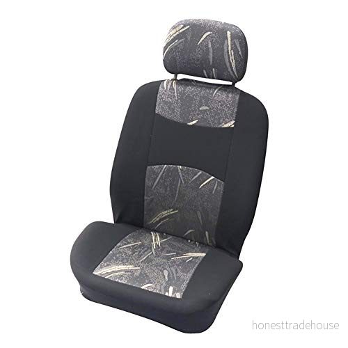 CARPOINT 0310406 Schonbezugset Vordersitz 4 teilig 'Classic', Schwarz/Grau 8711293486007