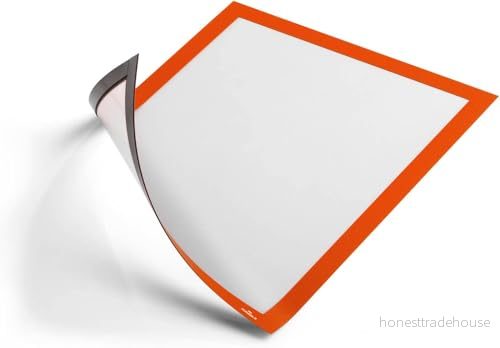 Durable 486909 inforam Duraframe Magnetic A4, magnethäftande på metallytor, 5 pack, orange 4005546405698