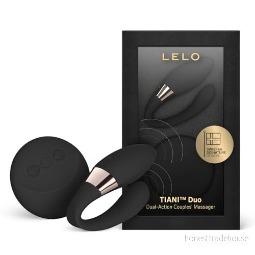 LELO TIANI Duo partner couples vibrator Black för par, kommer med 2 starka motorer, 8 vibrationsinställningar och är helt vattentät (Black) 7350075028403