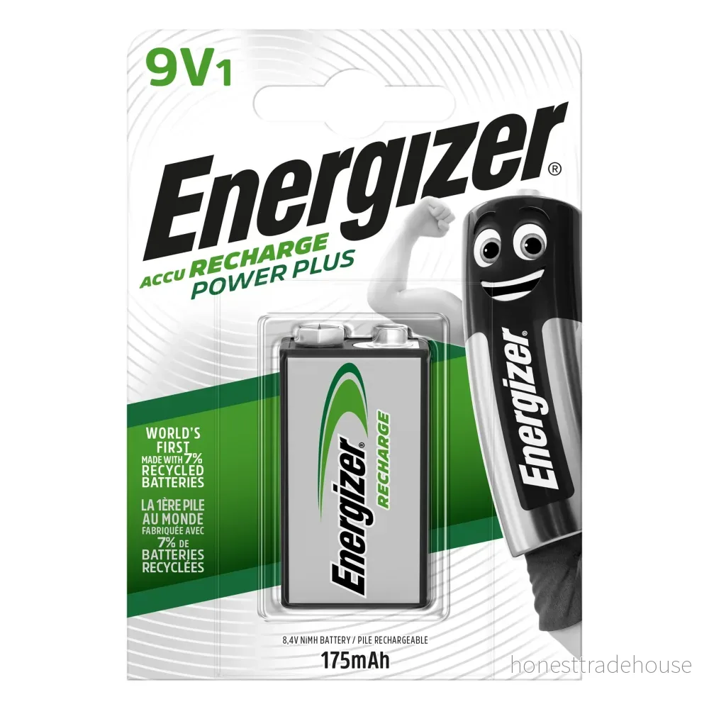 Energizer Accu Recharge Power Plus 9V Ni-MH Uppladdningsbart Batteri 8561087 7638900138771