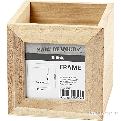 Creativ Company Wooden pencil box with photo frame 5707167697511