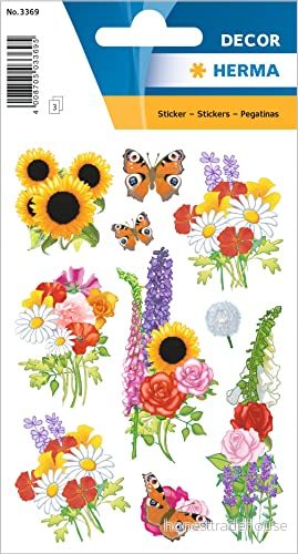Herma Sticker DECOR "moderna blommor" 4008705033695