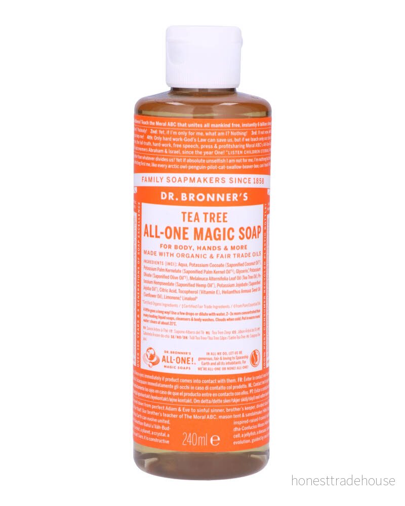 Dr. Bronner's Pure-Castile Flytande Tvål Tea Tree 240 ml 18787244203 18787244203