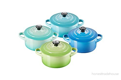 Le Creuset Serving Pan / Mini Casserole 4 pieces Signature Sea Tones ø 10 cm 250 ml 843251134052