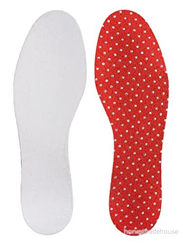Bama Warm Thermo tunn passform, extra tunna innersulor med minnesskum för varma fötter, unisex, vit/röd, Vit, 44 EU Smal 4008402366904