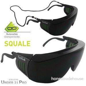 BOLLE Squale skyddsglasögon med skyddslins, klar sikt och bekväm passform för ögonskydd arbetsmiljö 3660740002343