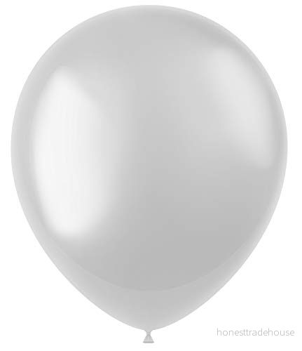 Folat Ballonger Radiant Pearl White Metallisk 33cm 100 stycken 8714572197601