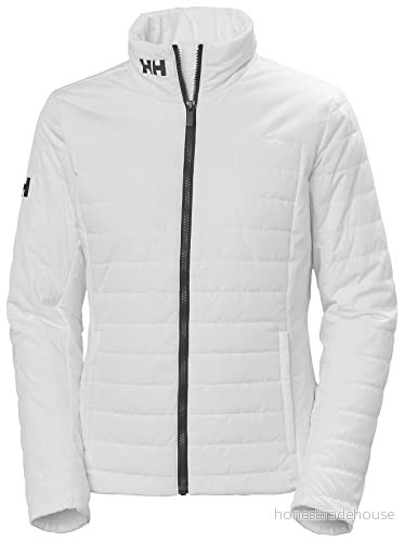 Helly Hansen Womens Crew Insulated Jacket 2.0, M, White 7040056643908