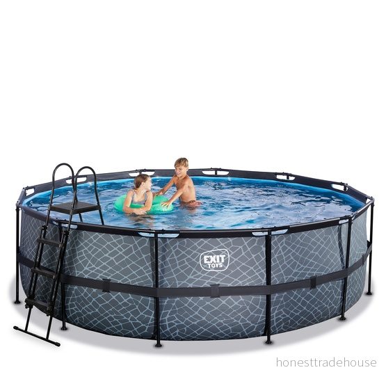 EXIT Stone Pool Sandfilterpump 450x122cm 8720088262030