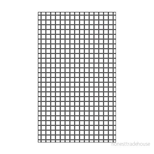 Vaessen Creative Mini präglingsmapp, rutnät, för att lägga till textur och mått på scrapbook sidor, kort andra pappershantverksprojekt, 7,6 x 12,7 cm 8716052224463