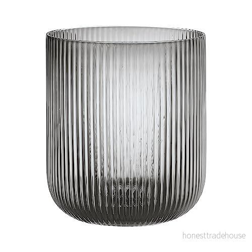 blomus VEN lykta storlek L, mild gråton, elegant blickfång som eller vas, färg rök (66250) 4008832789717