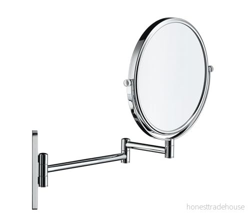Duravit sminkspegel D kod, förstoringsspegel med 1x/3x förstoring, 360 vridbar, väggmontering, krom, 203 x 330 310 mm 4021534389276