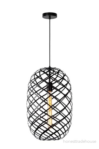 Lucide Taklampa Wolfram Ø 32 cm, svart 5411212211163