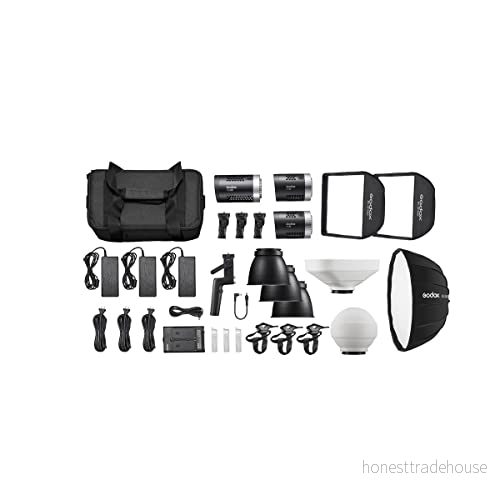 Godox ML-KIT1 ML60 & ML30 trippelljusset, monolight trio för kreativ ljusdesign dagsljus 5600 K inkl. tillbehör 6952344223543