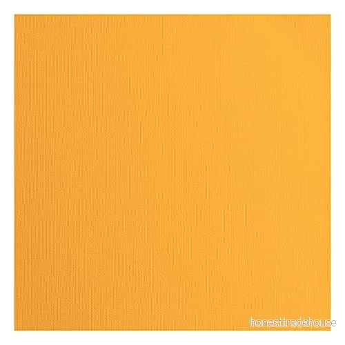 Vaessen Creative Florence cardstock papper, orange, 216 gram/m², kvadratisk, 30,5 x cm, 20 stycken, konsistens, för scrapbooking, korttillverkning, stansning och andra papperslådor 8716052200085