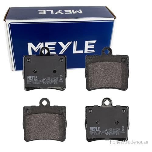 MEYLE 025 219 0015 Jeu de plaquettes frein ORIGINAL Quality Essieu arrière contact signal d'usure exclu avec tôle anti bruit 4040074095836