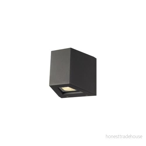 SLV LED utomhuslampa OUT-BEAM UP/FLOOD DOWN för effektiv utomhusbelysning av husingång, väggar, vägar, terrasser, fasader, trappor vägglampa, design vägglampa inuti, 18 W, EEK A+ 4024163149617