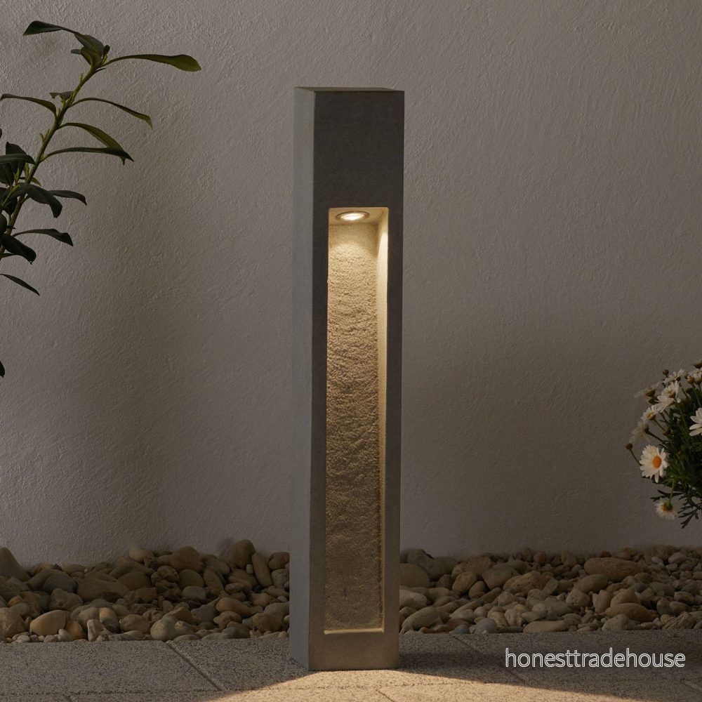 SLV Arrock Stone LED gångvägslampa tillverkad av natursten 4024163156370